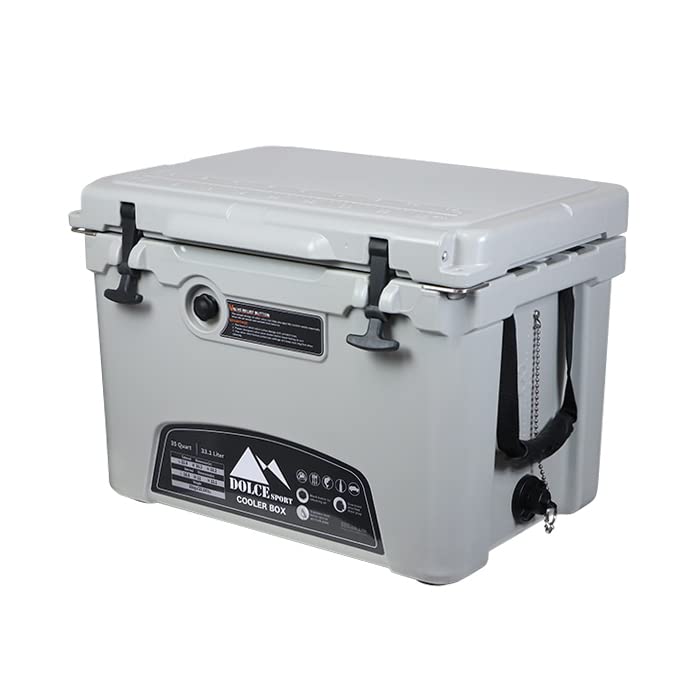 Amazon | クーラーボックスグレー35QT 33.1L 大型 KUER-B-35